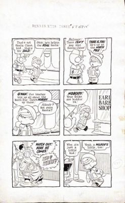 Dennis the Menace Christmas Annual #5 pg 15 ORIGINAL ART Al Wiseman Hank Ketcham | eBay US