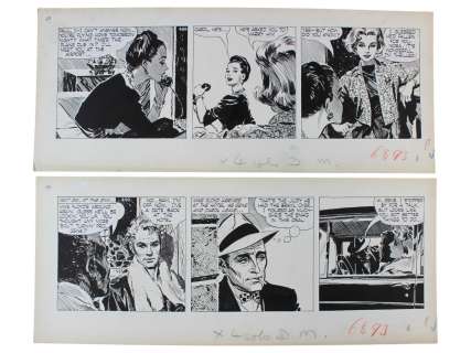 David Wright, Carol Day (3) Comic Daily Strips | Weiss Auctions