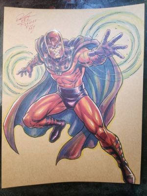 Magneto Original Fine Art Illustration Signed 8.5x11 COA | eBay US (Buy It Now)