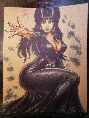 Elvira Original Fine Art Signed 8.5x11 COA Included | eBay US (Buy It Now)