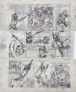 Jacobs | Blake et Mortimer, planche préparatoire n°21 Ã  … | Banque Dessinée