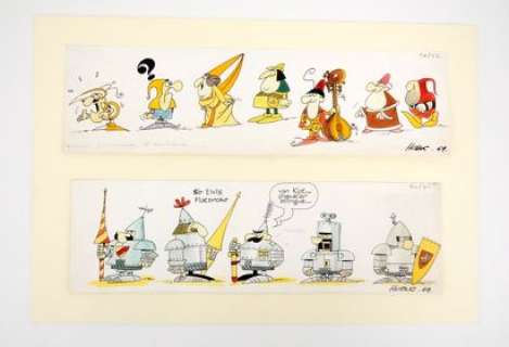 Hubuc Illustration... | HUBUC Illustration en deux bandes sur le thème du moyen... | Vermot et Associés