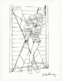 Jinky Coronado - Babe Bound Pencil Piece - 2004 Signed