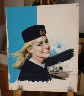 Thos, Yves - Maquette originale gouache - 15 Histoires d’aviation (1960) | Catawiki