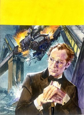 Alessandro Biffignandi | Original cover for "Folie Meurtriere". Cm. 28x38. Gouache on board. Code 2121. | Segni e Disegni