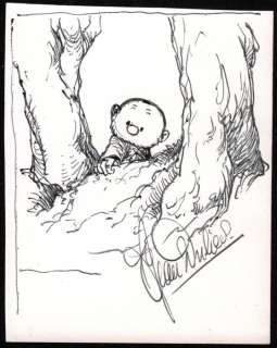 Dulieu, Jean (Oort, Jan van) - Originele tekening - Paulus de Boskabouter - In het Bos - (1975) | Catawiki