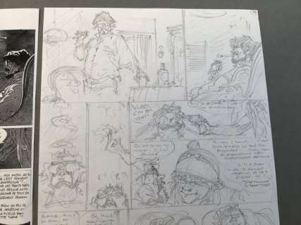 Hermann - Planche originale crayonnés  - Jeremiah T.24 - Le Dernier Diamant (p.39) - (2003) | Catawiki