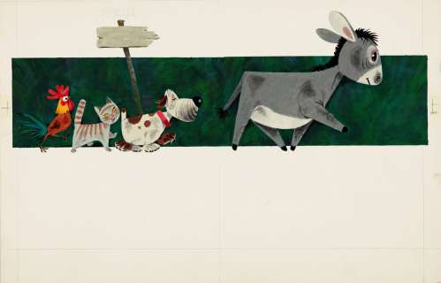 Maraja Libico - "I musicanti di Brema (Town Musicians of Bremen)", anni ‘70 | Urania Casa d’Aste