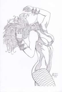 Alcides Pacheco | Black Canary Pinup | Abel Original Art