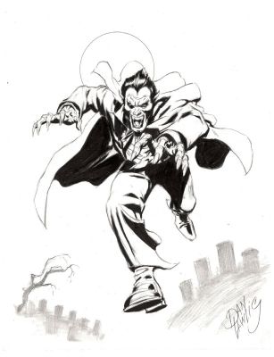 Dan Lawlis | Gene Colan Style Dracula Original Pin-Up Art By Dan Lawlis | ComicArtFans Classifieds