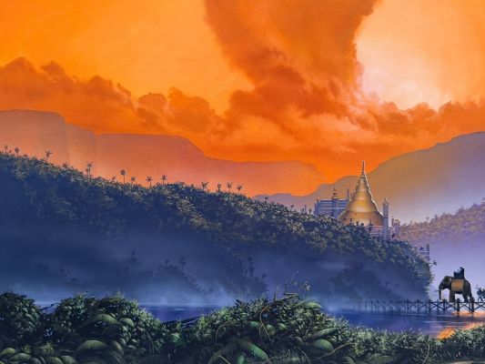 Lot 12 - Fred Gambino – The Last Lions of Sinhala (1989) | Oberon Auctions