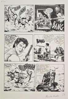 Tavola originale Alessandro Piccinelli Zagor n. 492 La carica dei Mohaves pag. 27 | Venere Comic Art