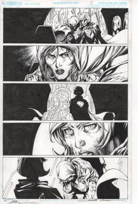 Jim Lee, Scott Williams, Brian Michael Bendis | Published Jim Lee Supergirl Art. Legion of Superheroes Reboot By Bendis, Lee And Williams. | ComicArtFans Classifieds