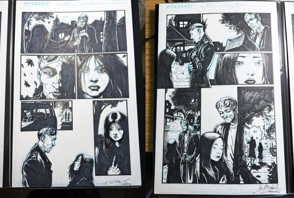 Darick Robertson | Fs: the Boys #16 Pg 20 And 21 Female (Kimiko) And Frenchie | ComicArtFans Classifieds