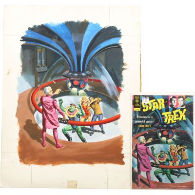 Original 1975 Star Trek Comic Book Cover Art Painting by George Wilson for Gold Key Comics Issue #31 | misc / divers