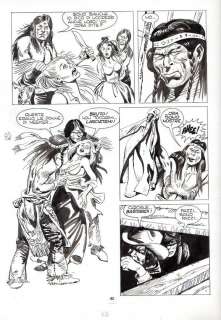 RENATO POLESE - Tavola originale per Storia Del West 64 ‘La via dell’inferno’. In precedenza Rodeo 147. Cm. 33 x 50 circa. Anno di esecuzione 1979. Pag.82.