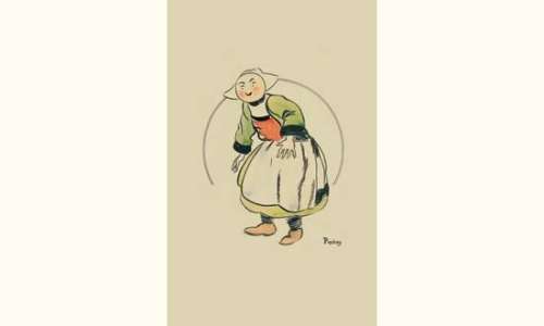 PINCHON. " Bécassine ". Gouache couleurs et encre de Chine pour un très | Tessier Sarrou