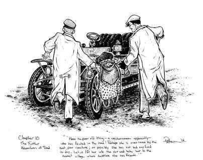 David Petersen | Toad lifted off the road Original Art | David Petersen