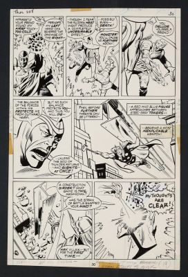 John Buscema, Vince Colletta | Thor #208 (1973) Page 30 Pencils By John Buscema, Inks By Vince Colletta | ComicArtFans Classifieds