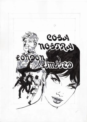 Nevio Zeccara | Zeccara - Modesty Blaise #17 Cosa Nostra London Limited Cover (Camillo Conti Publisher) | ComicArtFans Classifieds
