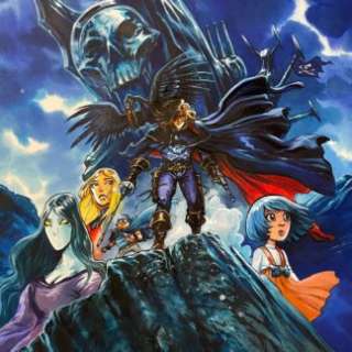 Gwendal Lemercier - Tirage retravaillé aux encres “Hommage à Albator”