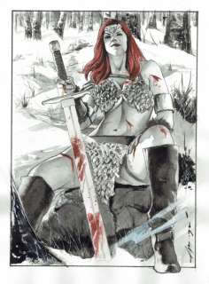 Red Sonja - Marvel Comics - Original Painting - Daniel Azconegui - EO | Catawiki