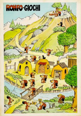 Lot 9 - Carnevali Adriano - "Ronfo - Giochi ", anni ’80 | Urania Casa d’Aste