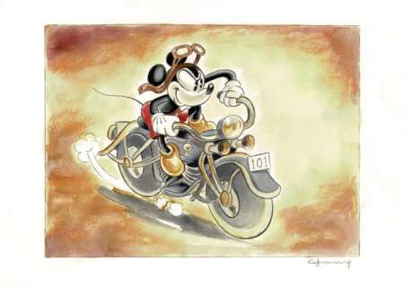 Rider Mickey Mouse - Original Painting - Tony Fernandez | Catawiki