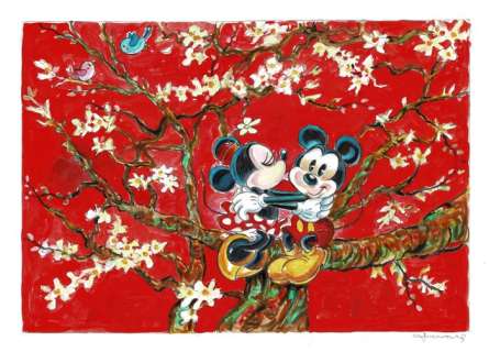 Donald inspired by Van Gogh - Original Painting - Tony Fernandez | Catawiki