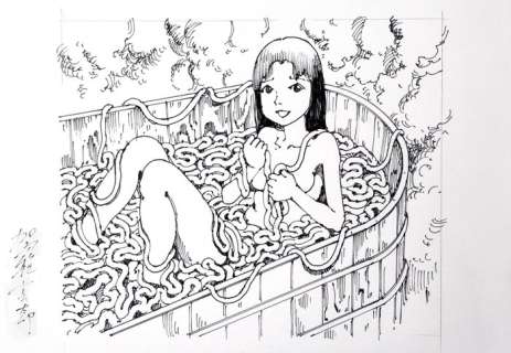 original illustr. - La vasca - china cm 21x29,7 - Page volante (2018) | Catawiki