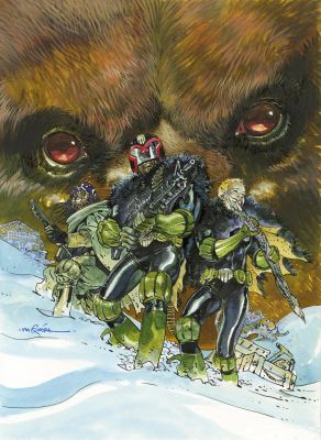 R.M. Guera | R.M. Guera - Judge Dredd: Rend And Tear with Tooth And Claw - Cover | ComicArtFans Classifieds