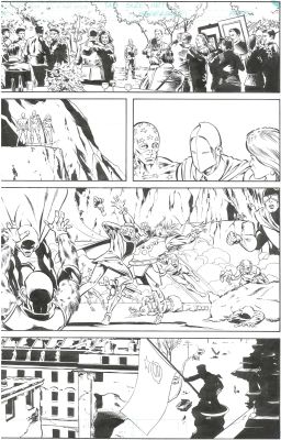 Dave Ross, Mike Gustovich | Last Days of the Justice Society Special #1, Pg 54 | ComicArtFans Classifieds