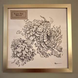 David Petersen | Floral Fish Dragon (FRAMED) | David Petersen
