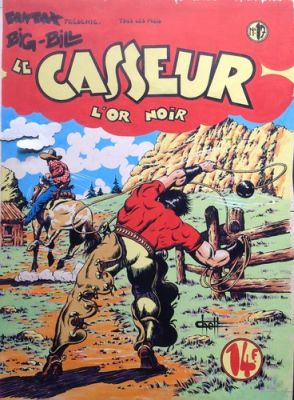 CHOTT Couverture Planche Originale Big Bill Casseur 17 L’Or Noir ,de 1948 Fantax | eBay Europe