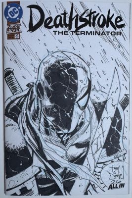 Deathstroke Original Comic Art sketch cover by Tony Daniel | eBay US (Buy It Now)