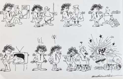 Nollet/Dessin original humoristique qui n’as pas pris une… | Dagoty