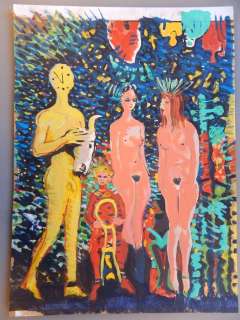 Brugman, Gideon (Milton Davis)  - Erotiek - Originele schildering in kleur - Vrij werk  - Taille: 40 x 55 cm - (1990) | Catawiki