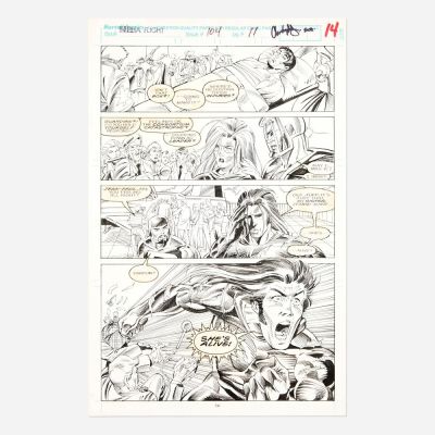 Lot 114 - Tom Morgan and Chris Ivy, Alpha Flight #104 Story Page 11 Original Art (Marvel Comics, 1992) | Landry Pop Auctions