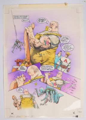 Kevin Walker 2000 AD Prog #1131 The Balls Brothers Heroes For Hire Part 4 Story Pages (Fleetway, | Stanley Gibbons Baldwin’s
