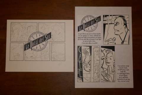 Lapone, Antonio (Lapis) - 2x Planche originale - Le Notti Del Sax | Catawiki