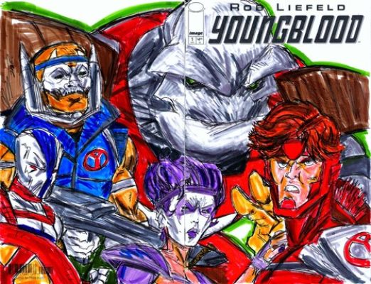 original blank variant rodriguesart signed and dated youngblood #1 | eBay US (Buy It Now)
