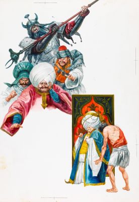 Lot 4 - Ferri (Rino Ferrari) - Abdallah of land and Abdallah of sea, 1966 | Urania Casa d’Aste