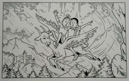 Suske en Wiske - Originele cover  - De witte gems - (1996) | Catawiki