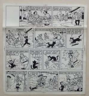 De Vrolijke bengels - Originele Pagina - met originele (handmatige) inkleuring + overlay  - Page volante - (1960) | Catawiki