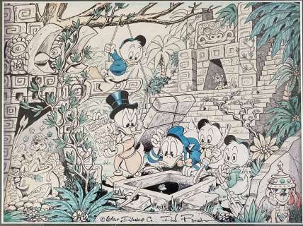 Don Rosa | Uncle Scrooge / Donald Duck - Jungle splash | 2DGalleries