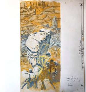 Hermann  - Dylan Stark - Les hommes sont venus - Gouache originale sur carton - (1968/1969) | Catawiki