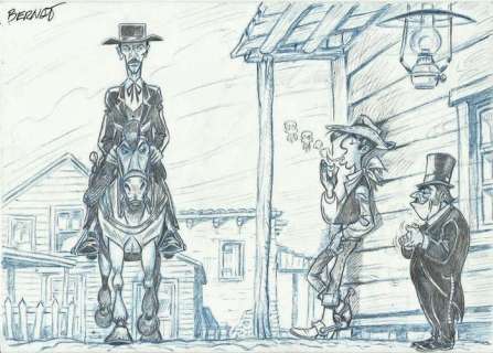 Bernat (Serrat, Bernardo)  - Original drawing - Lucky Luke | Catawiki