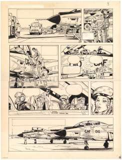 Albert WEINBERG (192... - Lot 301 - Dan Cooper - Azimut zero Encre de Chine sur papier...