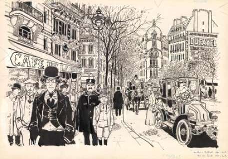 Jacques TARDI (ne en 1946) - Adieu Brindavoine Encre de… | Huberty Breyne