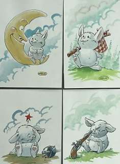  - De Cape et de Crocs  - Ensemble de 4 Illustrations couleurs - Personnage principal de la série    (2018) 